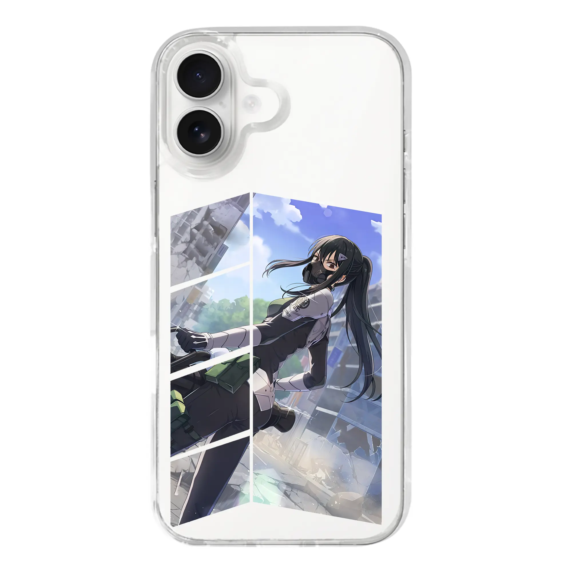 怪獣8号 グッズ,亜白ミナ - iPhone 17シリーズ 透明スマホケース – 薄型・耐衝撃・精密フィット保護カバー